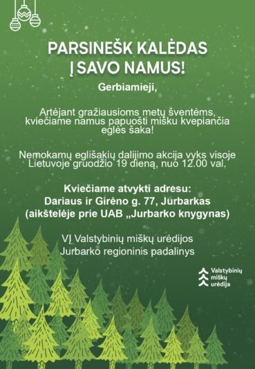 Miškininkai visoje Lietuvoje nemokamai dalins eglių šakas (1)