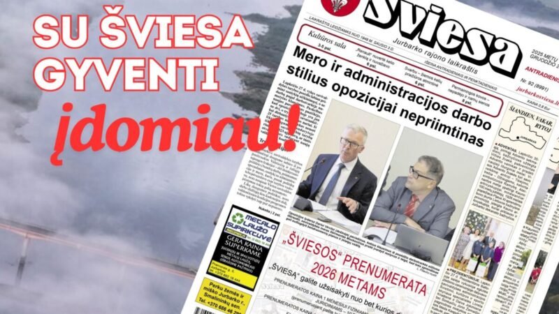 Išleistas naujas laikraščio ŠVIESA numeris