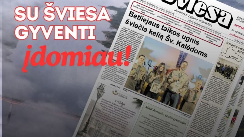 Išleistas naujas laikraščio ŠVIESA numeris