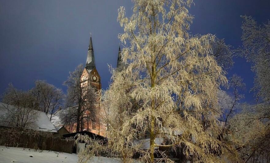 Jurbarkas žiemą. Eugenijaus Beržinsko nuotr.