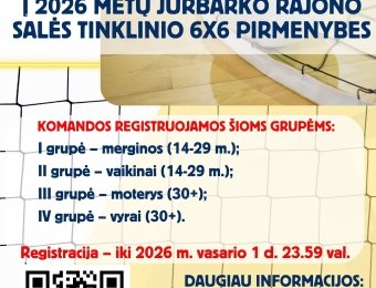 Jurbarke startuoja salės tinklinio pirmenybės – atidaryta komandų registracija