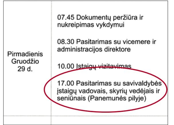 Šventinis vakaras po pasitarimo priedanga
