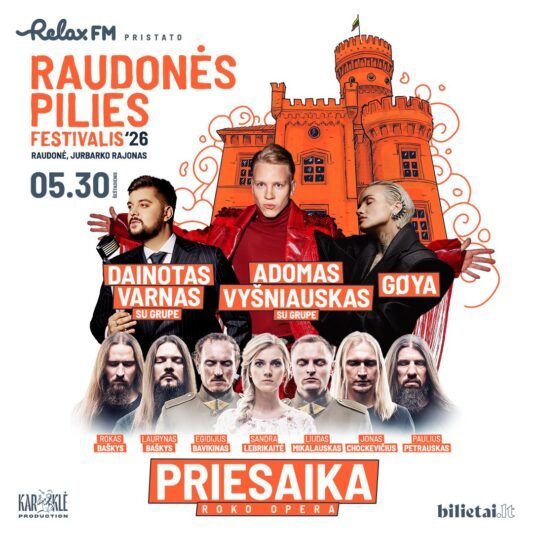 Raudonės pilies festivalis skelbia pirmuosius atlikėjus: nuo roko operos iki pop hitų