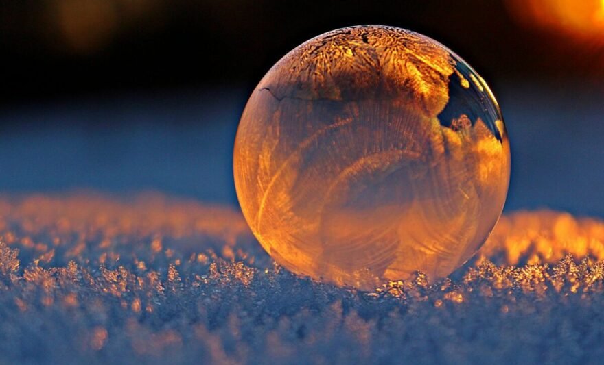 clear glass sphere
