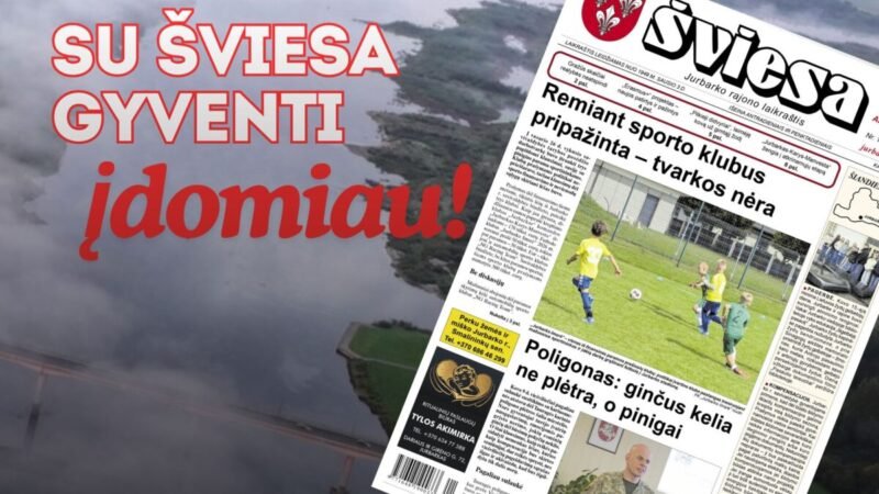 Išleistas naujas laikraščio ŠVIESA numeris