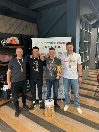 Jurbarkiečių pergalės Lietuvos teniso mėgėjų čempionate