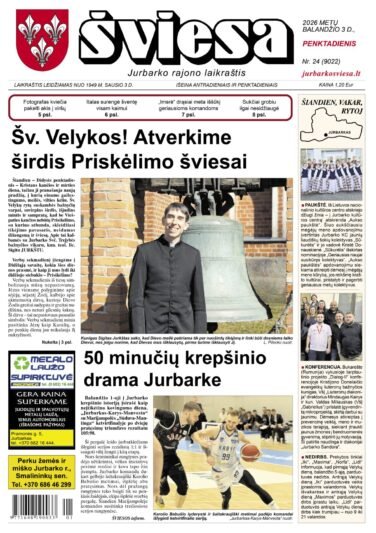 Šviesos numeris 2026-04-03