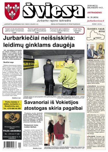 Šviesos numeris 2026-04-14