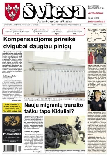 Šviesos numeris 2026-04-21