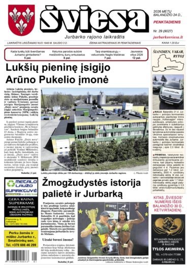 Šviesos numeris 2026-04-24