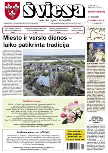 Šviesos numeris 2026-04-30