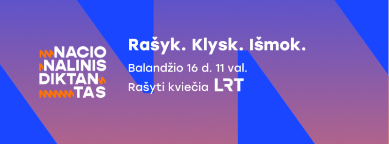 Rašyk. Klysk. Išmok.