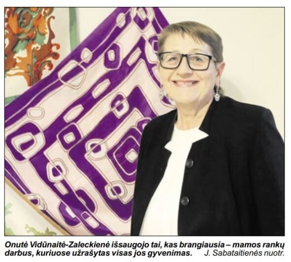 Mamos atminimas –parodos ekspozicijoje