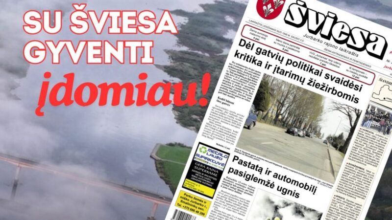 Išleistas naujas laikraščio ŠVIESA numeris 