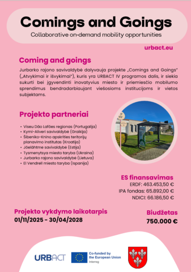 Savivaldybė įgyvendina projektą „Atvykimai ir išvykimai“