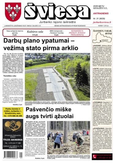 Šviesos numeris 2026-05-05