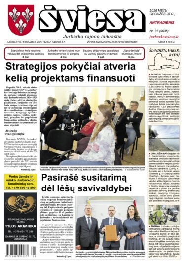 Šviesos numeris 2026-05-26