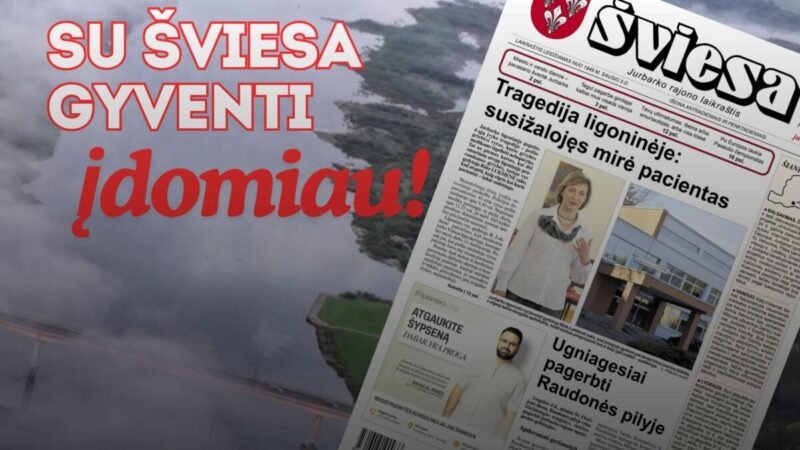 Išleistas naujas laikraščio ŠVIESA numeris
