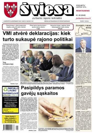 Šviesos numeris 2026 07 10