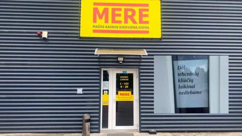 Visoje Lietuvoje uždaromos „Mere“ parduotuvės. Nedirba „Mere“ jau ir Jurbarke (2)