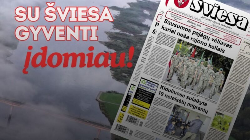 Išleistas naujas laikraščio ŠVIESA numeris