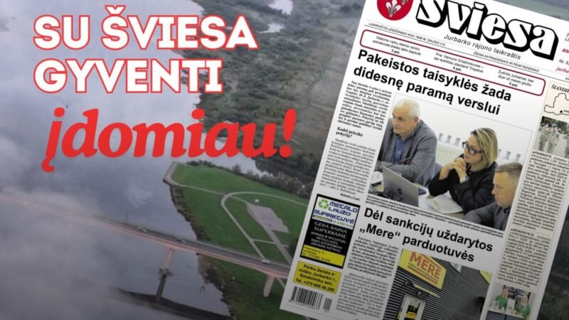 Išleistas naujas laikraščio ŠVIESA numeris