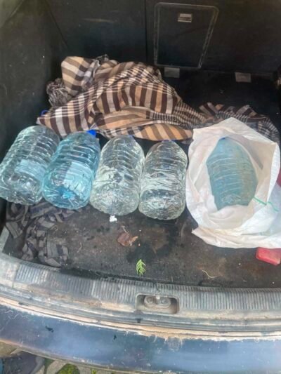 Jurbarko rajone policija rado 25 litrus naminės degtinės