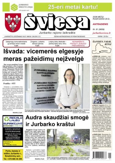 Šviesos numeris 2026 08 25