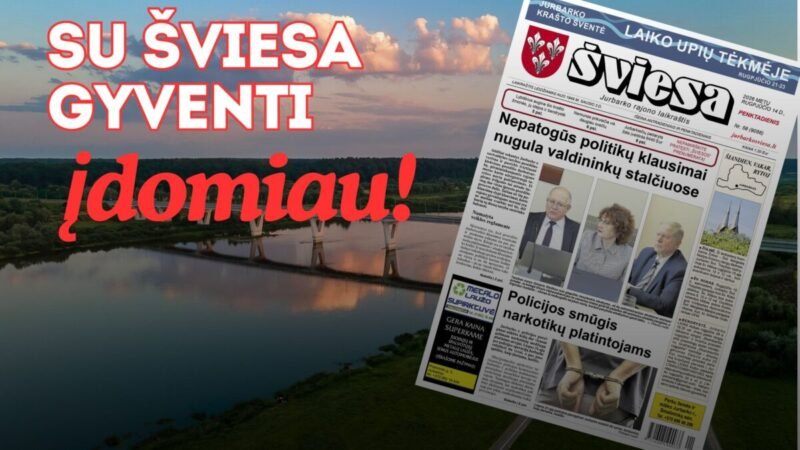 Išleistas naujas laikraščio ŠVIESA numeris 