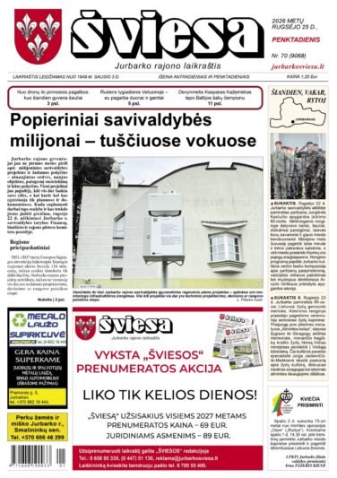 Šviesos numeris 2026 09 25