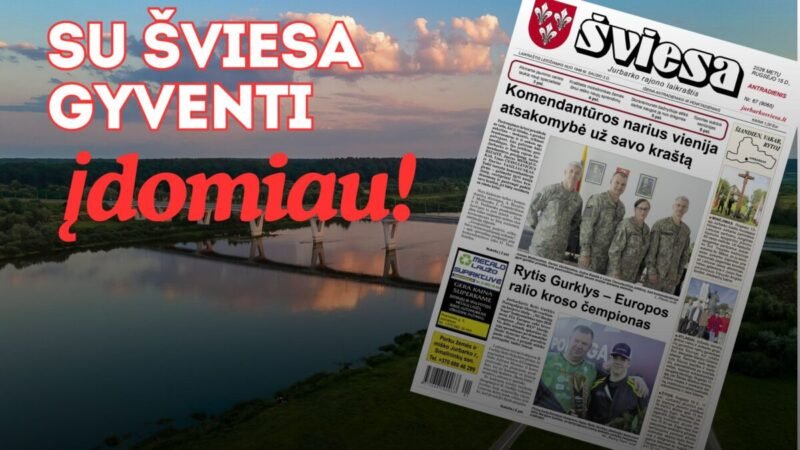 Išleistas naujas laikraščio ŠVIESA numeris