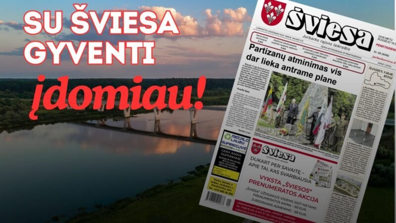 Išleistas naujas laikraščio ŠVIESA numeris
