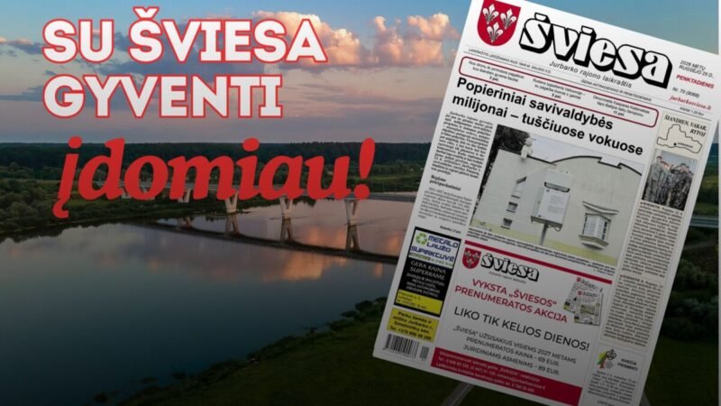 Išleistas naujas laikraščio ŠVIESA numeris