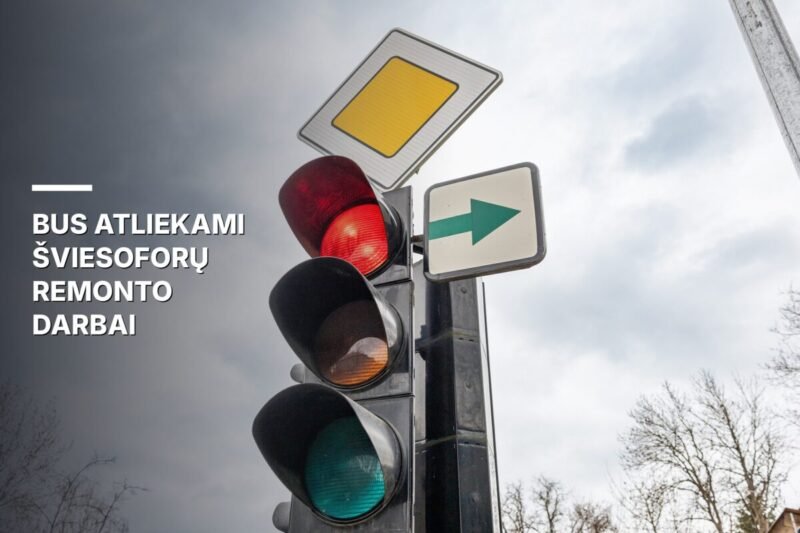 Mieste bus atliekami šviesoforų remonto darbai