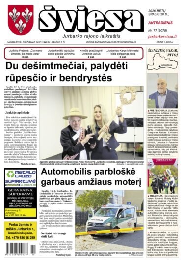 Šviesos numeris 2026 10 16