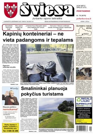 Šviesos numeris 2026 10 23