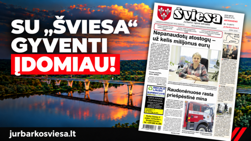 Išleistas naujas laikraščio ŠVIESA numeris