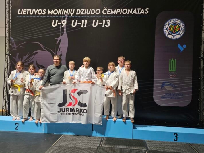 Lietuvos vaikų dziudo čempionate jurbarkiečiai iškovojo septynis medalius