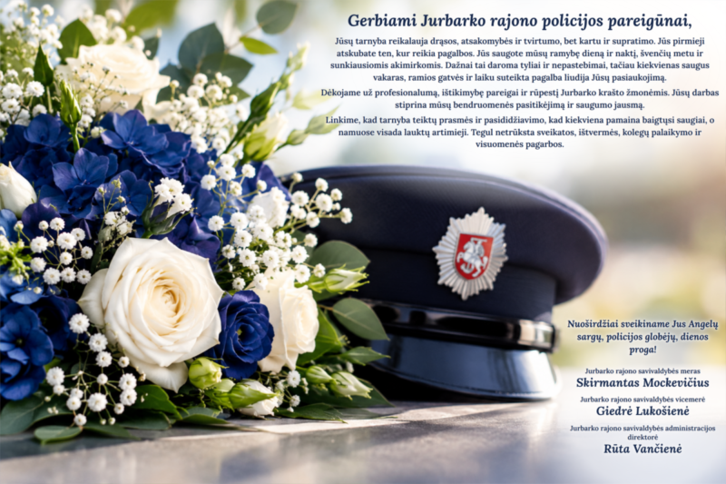 Jurbarko rajono savivaldybės vadovų sveikinimas