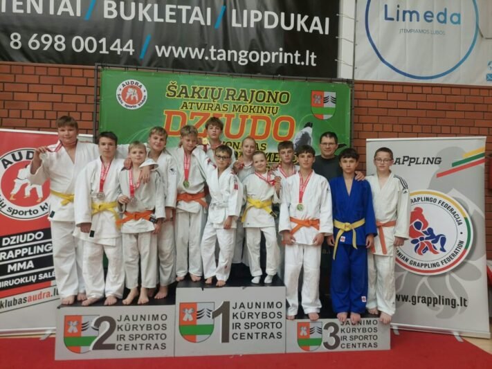 Jurbarko dziudo komandai – antroji vieta ir dvylika medalių